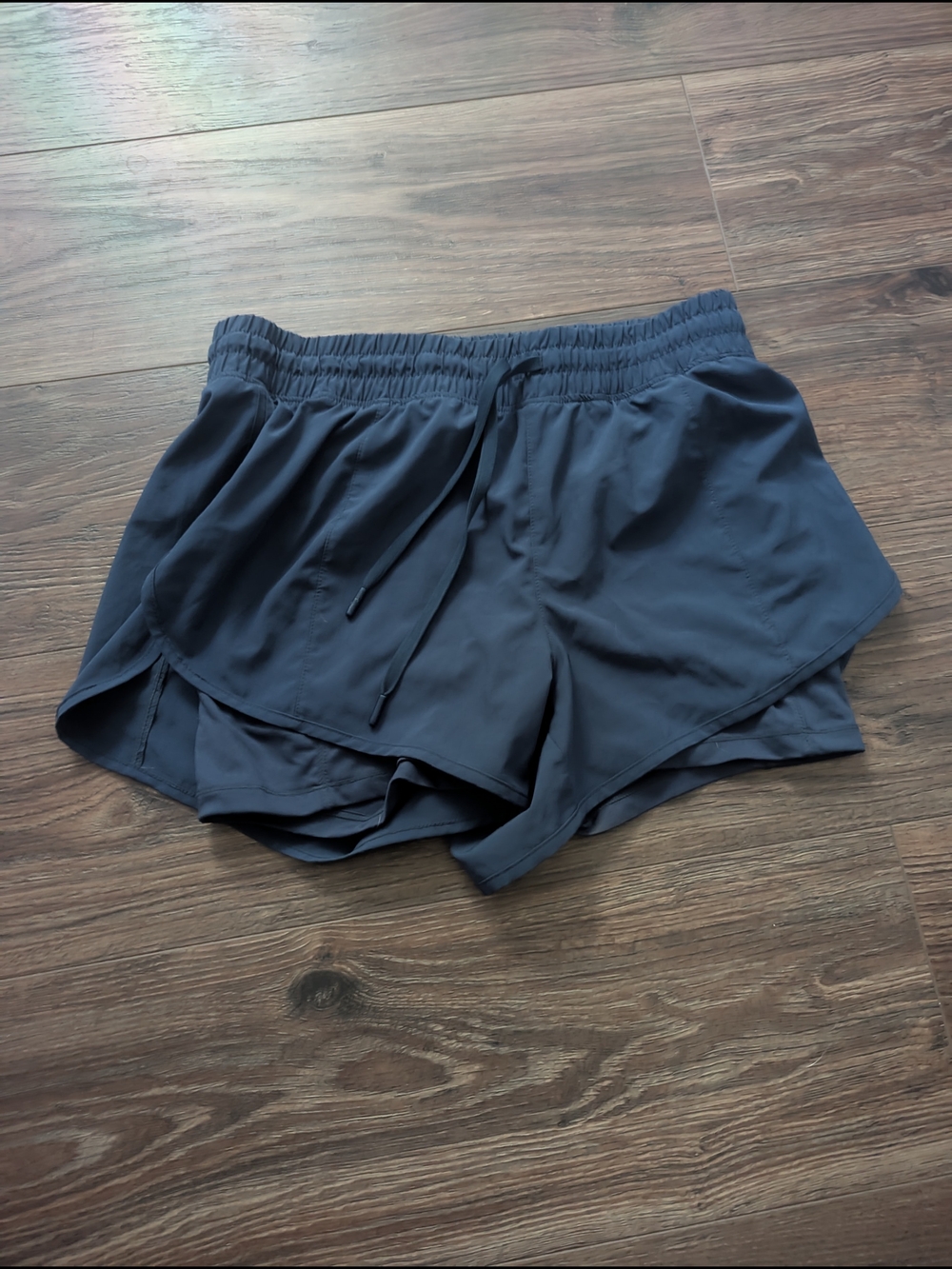 90 Degree By Reflex Navy Layered Athletic Shorts